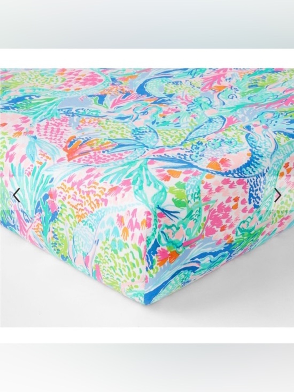 Lilly Pulitzer Mermaid Cove Full Fitted Sheet - Picture 2 of 3